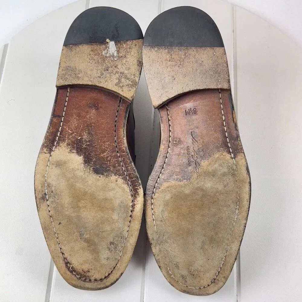 Mezlan Oxfords Mens Size 8.5 M Brown Leather Split Toe Dress Shoes